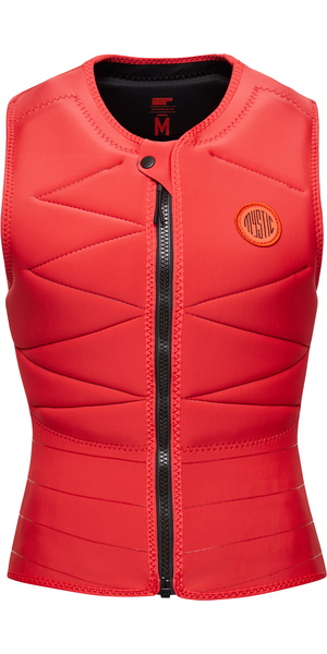 2025 Mystic Womens Ruby Front Zip Impact Vest 35005.230230 - Sunset Red